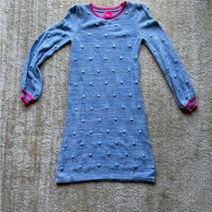 Lilly Pulitzer Blue Knit Dress with Pink Accents